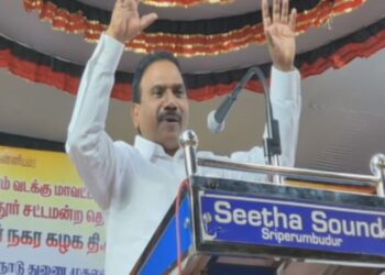 திராவிட கொள்கைகளை கட்டிக்காப்பவர் தலைவர் ஸ்டாலின் – ஆ ராசா பேச்சு