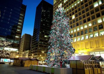 கிறிஸ்துமஸ் பண்டிகை கொண்டாட்டம் – 7 மாடி உயர கிறிஸ்துமஸ் மரம்