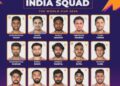 டி20 உலகக் கோப்பை கிரிக்கெட் போட்டிக்கான இந்திய அணி அறிவிப்பு