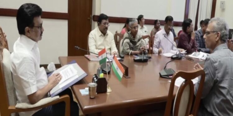 டெல்டா மாவடங்களில் ஏற்பட்ட பயிர் சேதம் – முதல்வர் ஸ்டாலின் ஆலோசனை